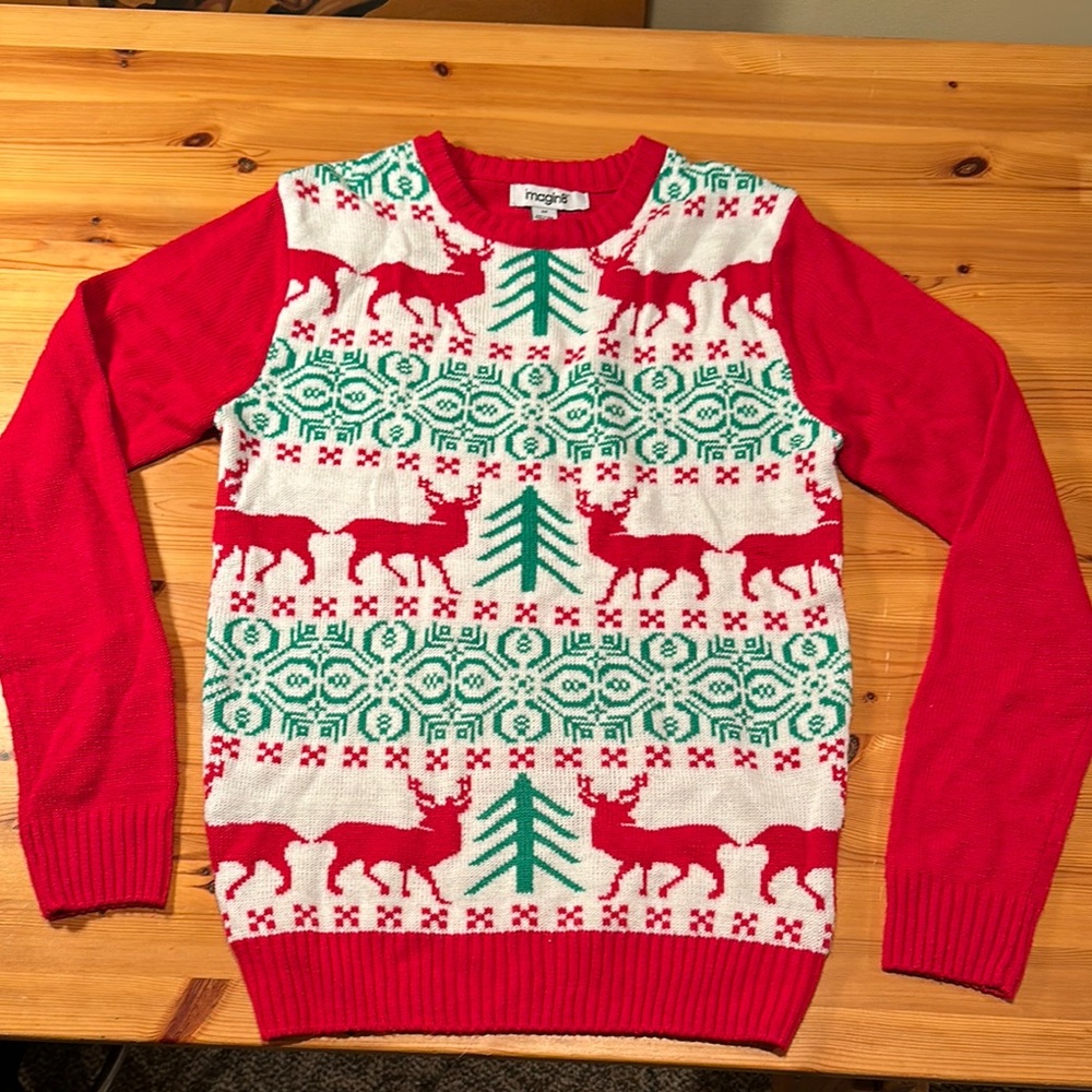 Red and Green Festive Sweater